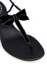 Detail View - Click To Enlarge - RENÉ CAOVILLA - Strass pavé velvet bow sandals