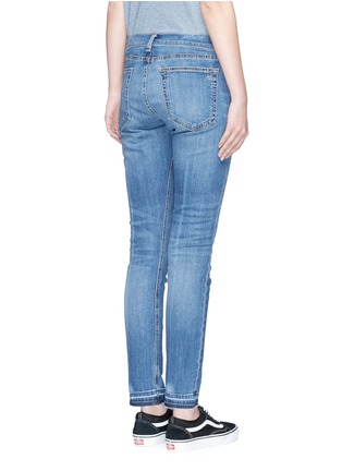 Back View - Click To Enlarge -  - 'Dre' letout cuff skinny jeans