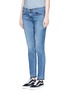 Front View - Click To Enlarge -  - 'Dre' letout cuff skinny jeans