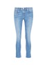 Main View - Click To Enlarge -  - 'Ankle Skinny' frayed cuff cropped jeans