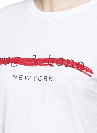 Detail View - Click To Enlarge - RAG & BONE - Logo print slub cotton jersey T-shirt