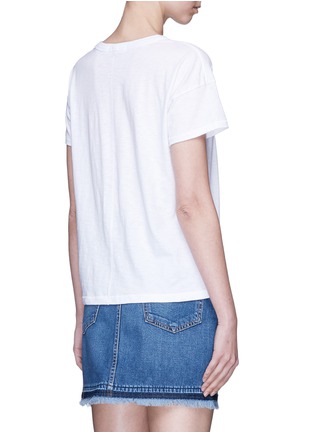 Back View - Click To Enlarge - RAG & BONE - Logo print slub cotton jersey T-shirt