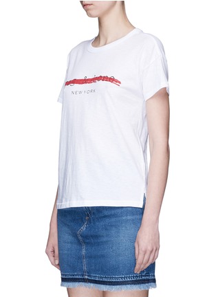 Front View - Click To Enlarge - RAG & BONE - Logo print slub cotton jersey T-shirt