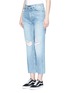 Front View - Click To Enlarge - RAG & BONE - 'Straight' distressed jeans