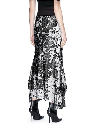 Back View - Click To Enlarge - MATICEVSKI - 'Starry Night' sequin flared skirt