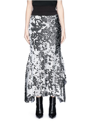Main View - Click To Enlarge - MATICEVSKI - 'Starry Night' sequin flared skirt