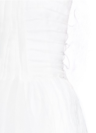 Detail View - Click To Enlarge - MATICEVSKI - 'Spinneret' mesh overlay strapless gown