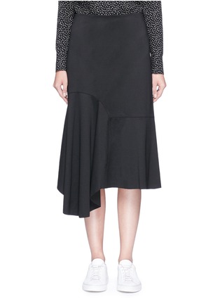 Main View - Click To Enlarge - BASSIKE - Asymmetric hem suiting skirt