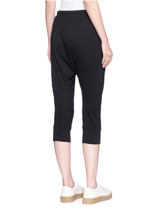 Figure View - Click To Enlarge - BASSIKE - Cropped organic cotton sweatpants