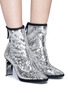 Figure View - Click To Enlarge - 73426 - 'Ruggente' geometric heel sequinned ankle boots