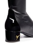 Detail View - Click To Enlarge - 73426 - 'Quad' leather sock boots