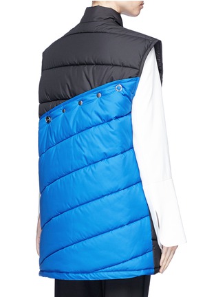 Back View - Click To Enlarge - 3.1 PHILLIP LIM - Button panel oversized puffer vest