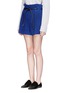 Front View - Click To Enlarge - 3.1 PHILLIP LIM - 'Origami' drawstring waist pleated bouclé paperbag shorts