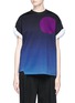 Main View - Click To Enlarge - 3.1 PHILLIP LIM - Pierced sleeve sunset print cotton T-shirt
