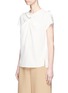 Front View - Click To Enlarge - 3.1 PHILLIP LIM - Ring trim silk crepe top