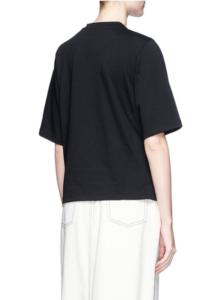 Back View - Click To Enlarge - 3.1 PHILLIP LIM - Ring embellished gathered front T-shirt