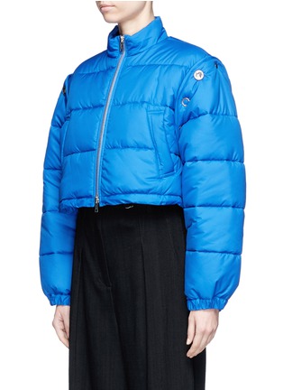 Front View - Click To Enlarge - 3.1 PHILLIP LIM - Detachable sleeve cropped puffer jacket