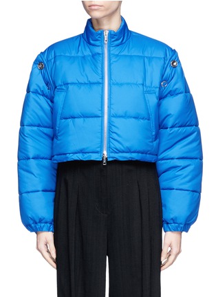 Main View - Click To Enlarge - 3.1 PHILLIP LIM - Detachable sleeve cropped puffer jacket