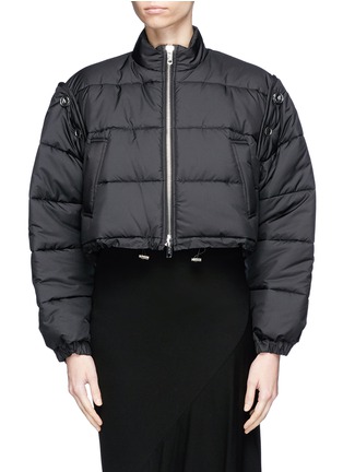 Main View - Click To Enlarge - 3.1 PHILLIP LIM - Detachable sleeve cropped puffer jacket