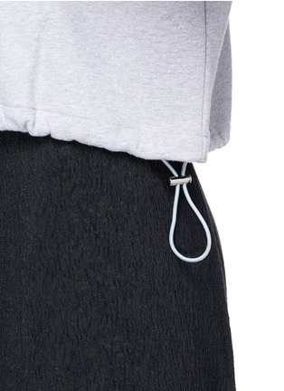 Detail View - Click To Enlarge - 3.1 PHILLIP LIM - Pierced ruched sleeve French terry sweatshirt