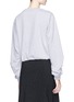 Back View - Click To Enlarge - 3.1 PHILLIP LIM - Pierced ruched sleeve French terry sweatshirt
