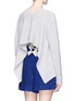 Back View - Click To Enlarge - 3.1 PHILLIP LIM - Reversed high-low wool-yak rib knit sweater