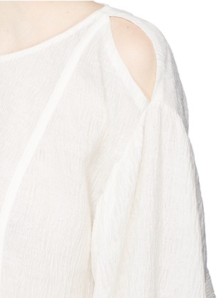 Detail View - Click To Enlarge - 3.1 PHILLIP LIM - Ruffle floral jacquard top