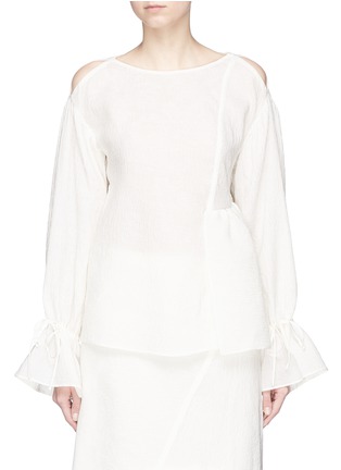 Main View - Click To Enlarge - 3.1 PHILLIP LIM - Ruffle floral jacquard top