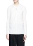 Main View - Click To Enlarge - 3.1 PHILLIP LIM - Ring embellished rib knit sleeve silk top