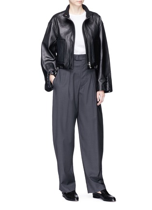 Figure View - Click To Enlarge - 3.1 PHILLIP LIM - Lambskin leather jacket