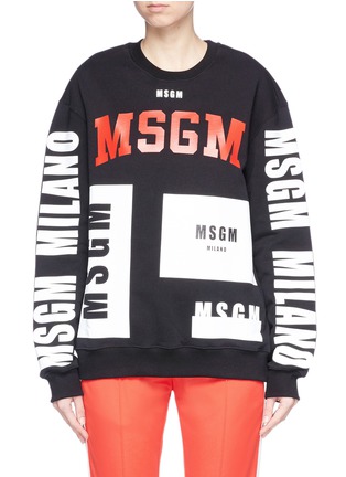 Main View - Click To Enlarge - MSGM - Logo print sweatshirt