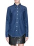 Main View - Click To Enlarge - RAG & BONE - Rose embroidered chambray shirt