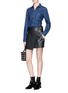Figure View - Click To Enlarge - RAG & BONE - Rose embroidered chambray shirt
