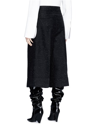 Back View - Click To Enlarge - ROKSANDA - 'Lucil' wide leg cropped twill pants