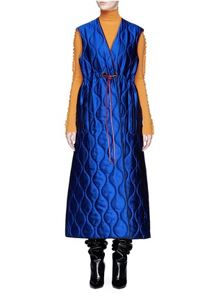 Main View - Click To Enlarge - ROKSANDA - 'Toledo' quilted wrap maxi vest