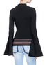 Back View - Click To Enlarge - ROKSANDA - 'Midori' ruffle outseam knit sweater