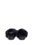 Back View - Click To Enlarge - FIGS BY FIGUEROA - 'Figomatic' faux fur slide sandals