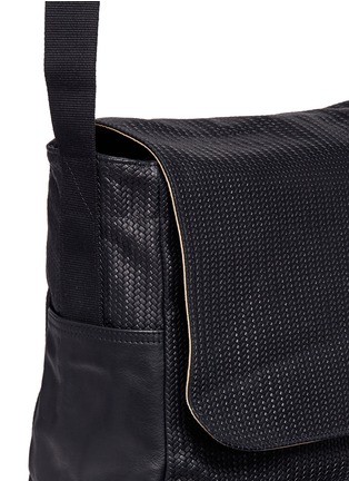  - MEILLEUR AMI PARIS - Basketweave leather messenger bag