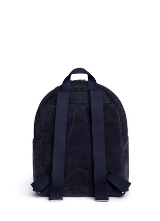 Detail View - Click To Enlarge - MEILLEUR AMI PARIS - 'Sac A Dos' perforated suede backpack