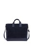 Main View - Click To Enlarge - MEILLEUR AMI PARIS - 'Petit Ami' medium perforated suede and leather tote bag