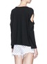 Back View - Click To Enlarge - RAG & BONE - 'Slash' cold shoulder long sleeve T-shirt