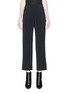 Main View - Click To Enlarge - DION LEE - Stripe epaulette outseam cropped wide leg pants