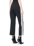 Figure View - Click To Enlarge - DION LEE - Stripe epaulette outseam cropped wide leg pants