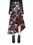 Main View - Click To Enlarge - DION LEE - 'Artillery' camouflage print asymmetric ruffle maxi skirt