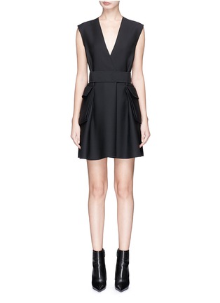Main View - Click To Enlarge - DION LEE - 'Loop' belted cargo suiting dress