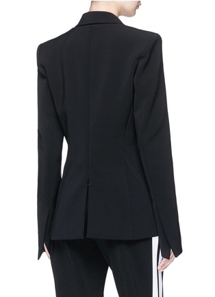 Figure View - Click To Enlarge - DION LEE - Satin lapel suiting blazer top