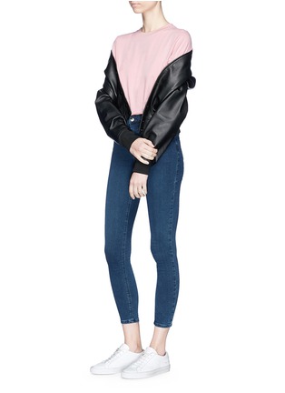 Figure View - Click To Enlarge - TOPSHOP - Rolled edge cropped T-shirt