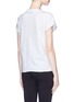 Back View - Click To Enlarge - TOPSHOP - Rolled edge T-shirt