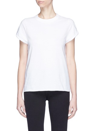 Main View - Click To Enlarge - TOPSHOP - Rolled edge T-shirt