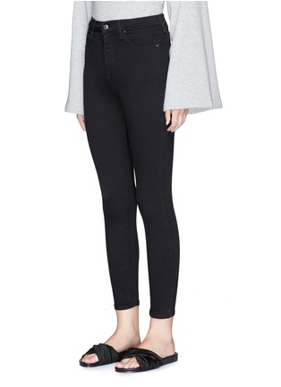 Front View - Click To Enlarge - TOPSHOP - 'MOTO' high waist ankle grazer Jamie jeans